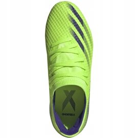 Chaussures de football Adidas X Ghosted.3 Fg Junior vert EG8212 1