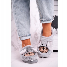 JOMIX Chaussons Femme Gris Fourrure De Souris Home Sweet Home beige 1 JOMIX Chaussons Femme Gris Fourrure De Souris Home Sweet Home beige 1