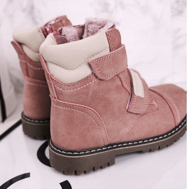 Apawwa Bottes Trappeurs Enfant Chauffées Avec Fourrure Rose Emma 2 Apawwa Bottes Trappeurs Enfant Chauffées Avec Fourrure Rose Emma 2