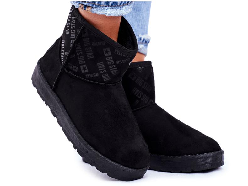 Bottes de neige chaudes noires pour femmes Big Star GG274556 3