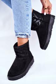 Bottes de neige chaudes noires pour femmes Big Star GG274556 2