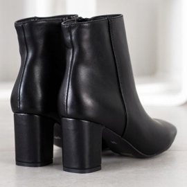 Super Mode Bottines classiques à talons hauts le noir 3