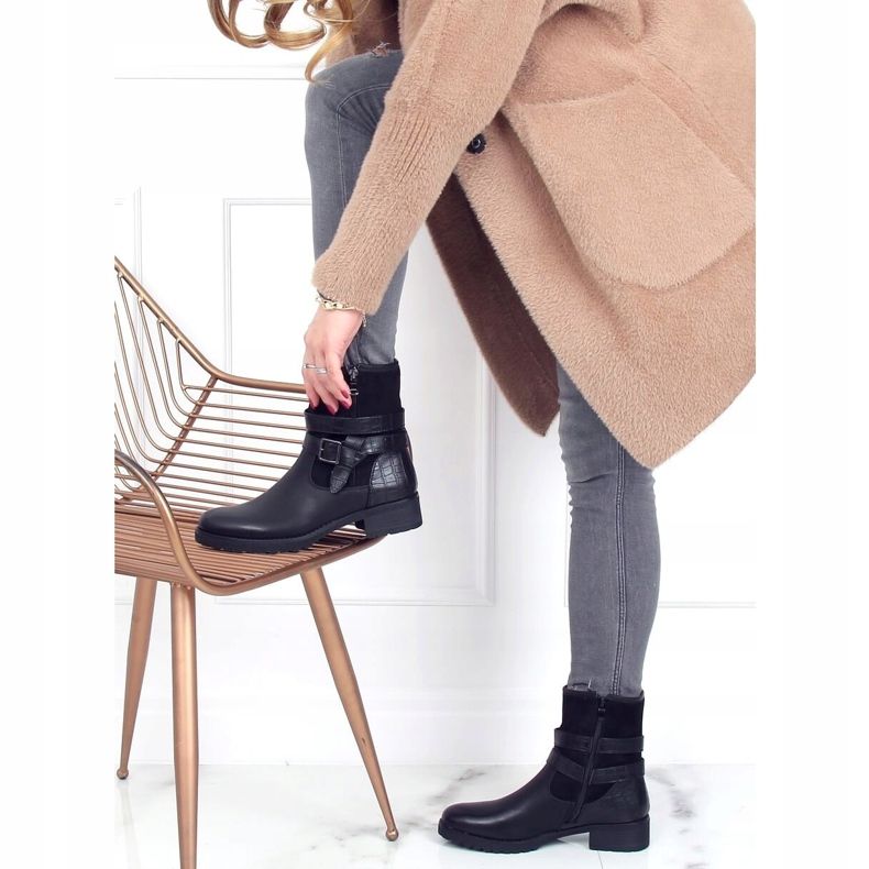 Bottes militaires noires pour femmes 267 Noir 2