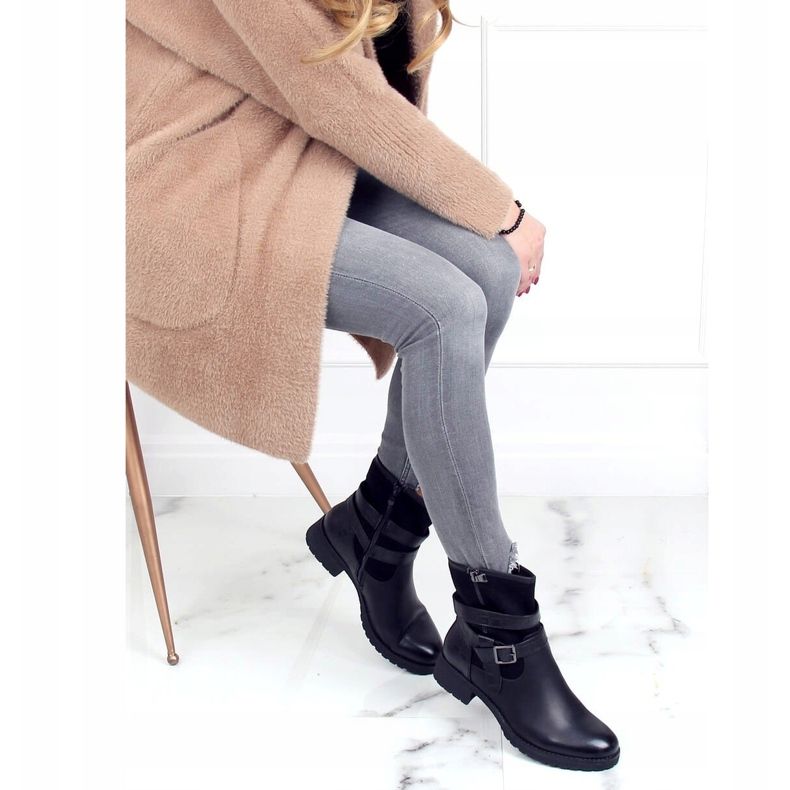 Bottes militaires noires pour femmes 267 Noir 1