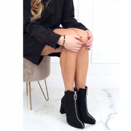 Bottines à talons noires 0-320 Noir le noir 1