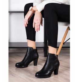 Flyfor Bottines classiques à talons hauts le noir 3