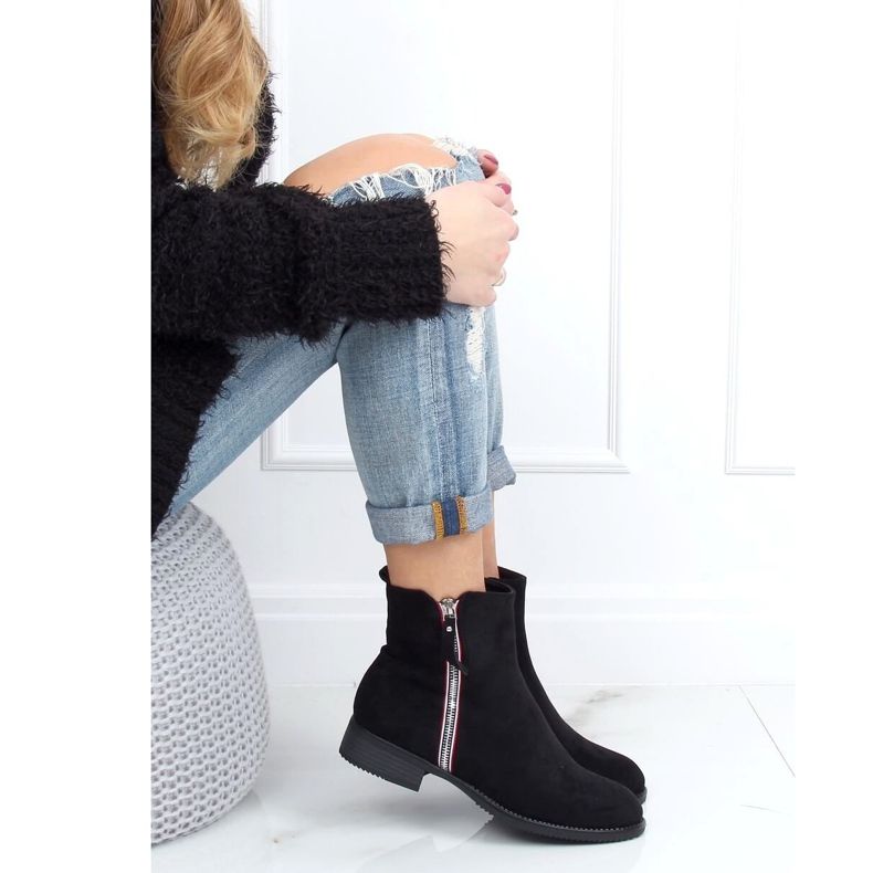 Noir Bottes noires pour femmes 168-287 Noir le noir 1