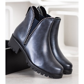 SDS Bottines Chelsea bleu marine 2