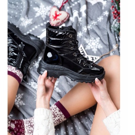 SHELOVET Bottes de neige confortables le noir 3