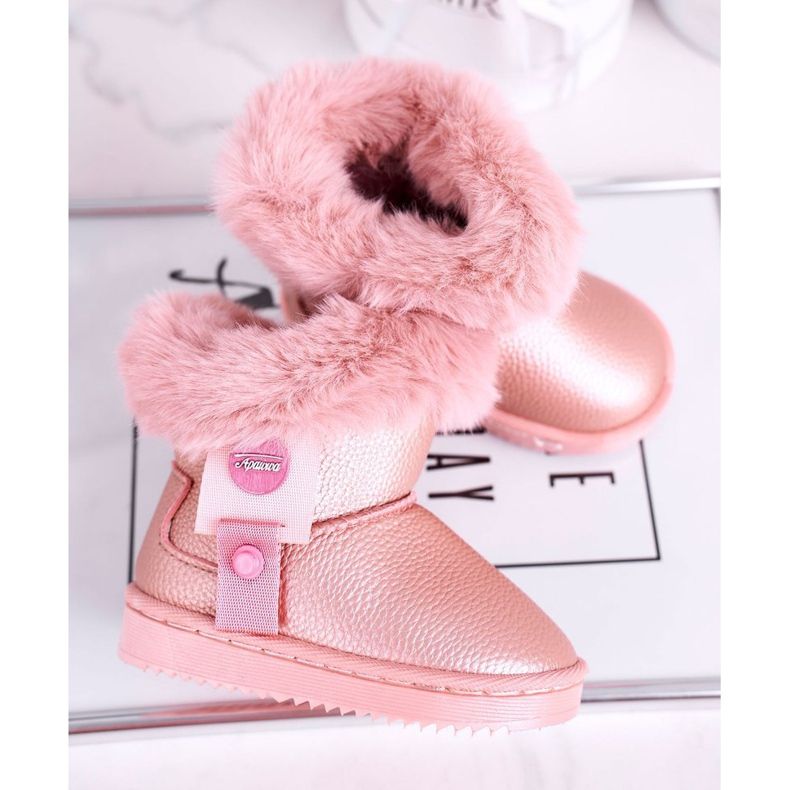 Apawwa Bottes de neige pour enfants Marella rose chaud avec fourrure 4 Apawwa Bottes de neige pour enfants Marella rose chaud avec fourrure 4