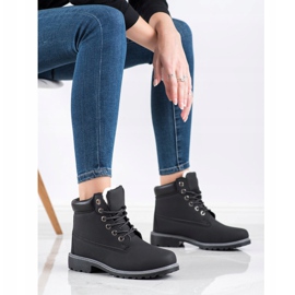 SHELOVET Trappeurs occasionnels noir 1