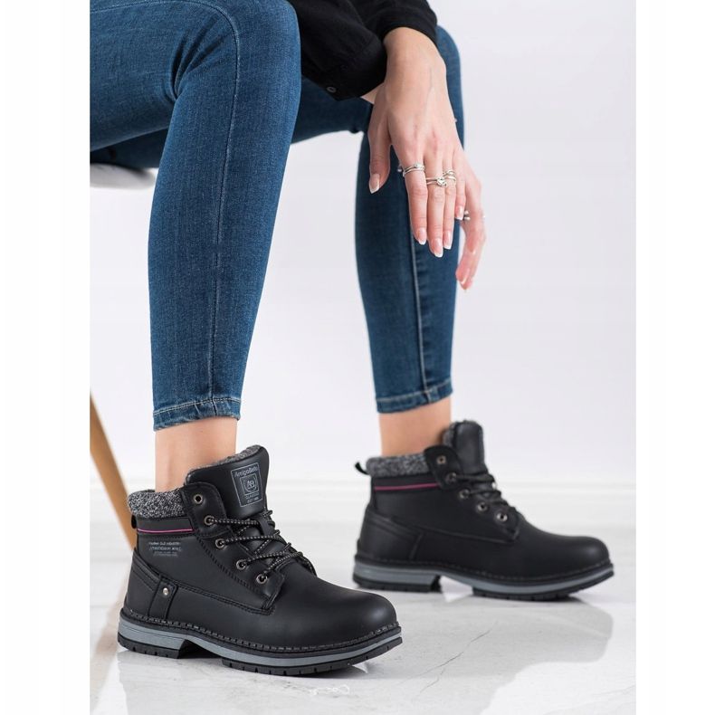 Arrigo Bello Bottes nouées avec réchauffement le noir 1 Arrigo Bello Bottes nouées avec réchauffement le noir 1