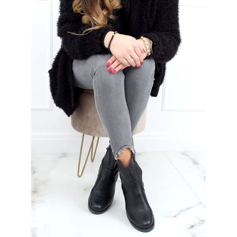 Bottes noires pour femmes noires 1268J24 Noir 1