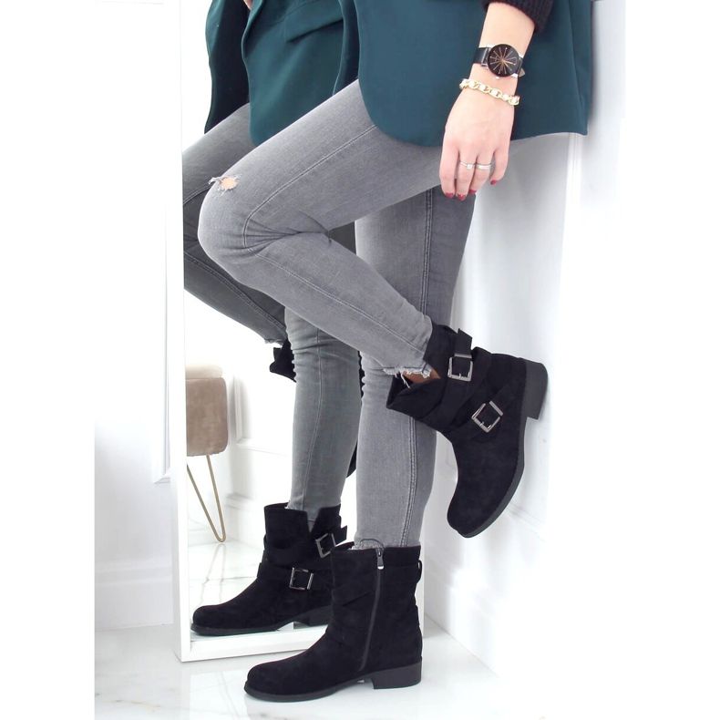 Bottes noires pour femmes noires 8037-PA Noir le noir 2