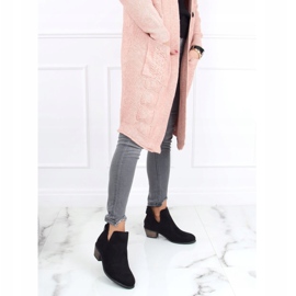 Bottes noires avec une découpe noire CM-8M4-1 Noir 2