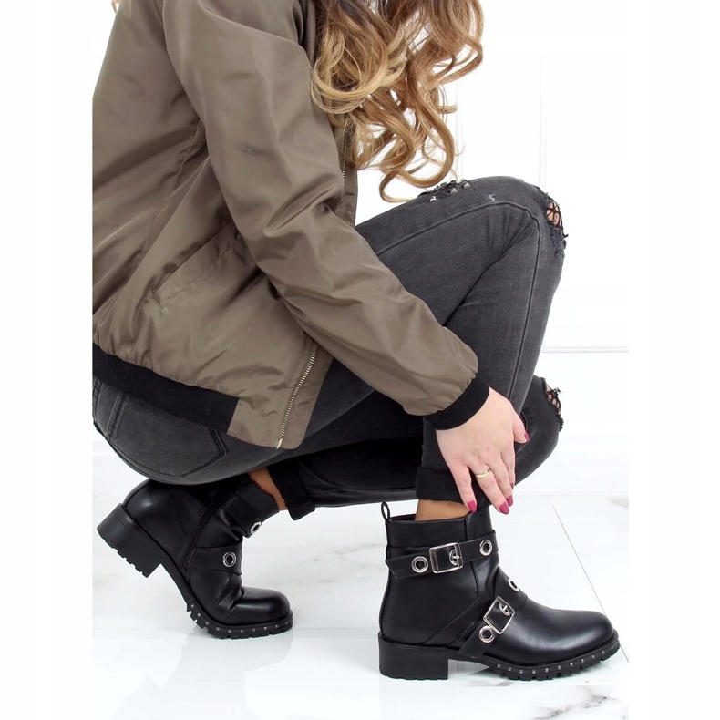 Bottes militaires noires X581 Noir 1