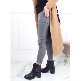 Bottines à talons noires 7956-GA Noir le noir 2