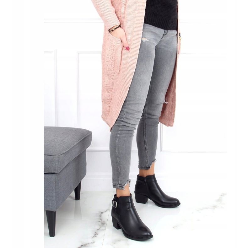 Bottines noires à talons J101 Noir le noir 1