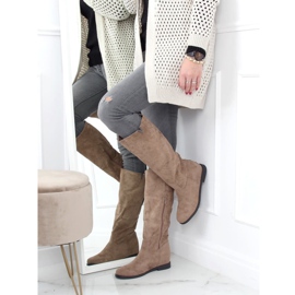 Boots sur un coin caché beige ST-11P Kaki 2