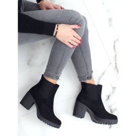Bottines Chelsea noires à talons larges B2880FE-KB Noir le noir 2