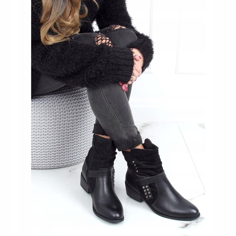 Bottines femme noires Z1122 Noir le noir 1