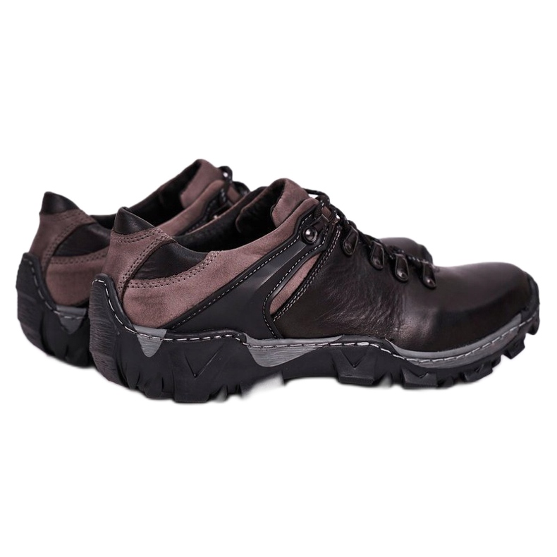 Bednarek Polish Shoes Chaussures Trekking Cuir Homme Bednarek Noir 1