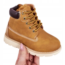 Bottes Chaudes Enfant Trappeurs Caramel Woody multicolore jaune 5