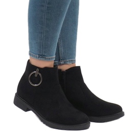 Bottes en daim isolées noires X-36 le noir 3