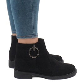 Bottes en daim isolées noires X-36 le noir 4