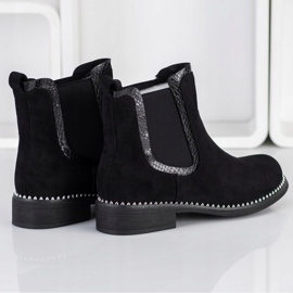 Bestelle Bottines Jodhpur en daim noir le noir 2
