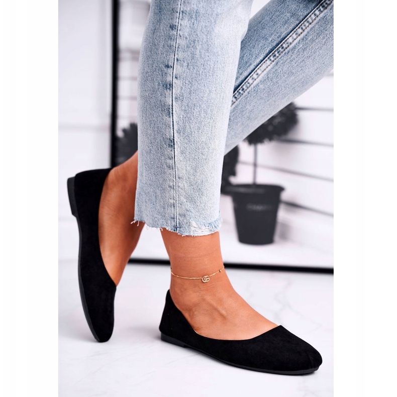 EVE Ballerines en daim pour femmes Noir Lasota 1031 le noir 2