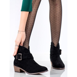 SHELOVET Bottes élégantes avec boucle le noir 2