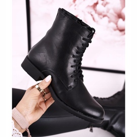 PJ1 Bottes chaudes classiques pour femmes avec fermeture à glissière simple noire décorative 4