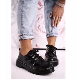 S.Barski Chaussures Richelieu Femme Sur La Plateforme S. Barski HX15 Laqué Noir le noir 1 S.Barski Chaussures Richelieu Femme Sur La Plateforme S. Barski HX15 Laqué Noir le noir 1