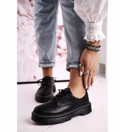 Chaussures Oxford classiques pour femmes sur la plate-forme noire S.Barski HX62 le noir 2 Chaussures Oxford classiques pour femmes sur la plate-forme noire S.Barski HX62 le noir 2