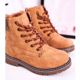 Apawwa Bottes Enfant Trappeurs Chauffées Avec Fourrure Camel London beige brun 2