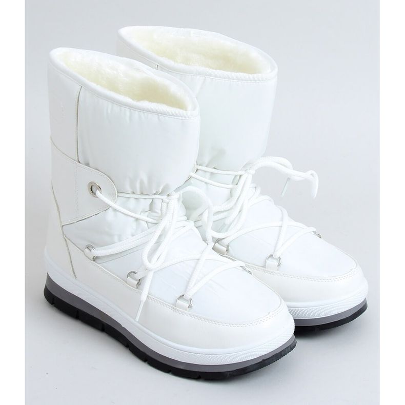 Bottes de neige blanches pour femmes BY-1961 Blanc 1 Bottes de neige blanches pour femmes BY-1961 Blanc 1