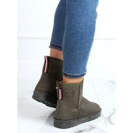 Bottes de neige pour femmes vertes HX-038 Vert 4