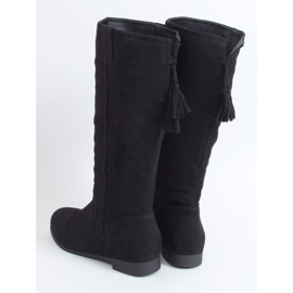 Bottines plates femme noires ST-01P Noir le noir 2