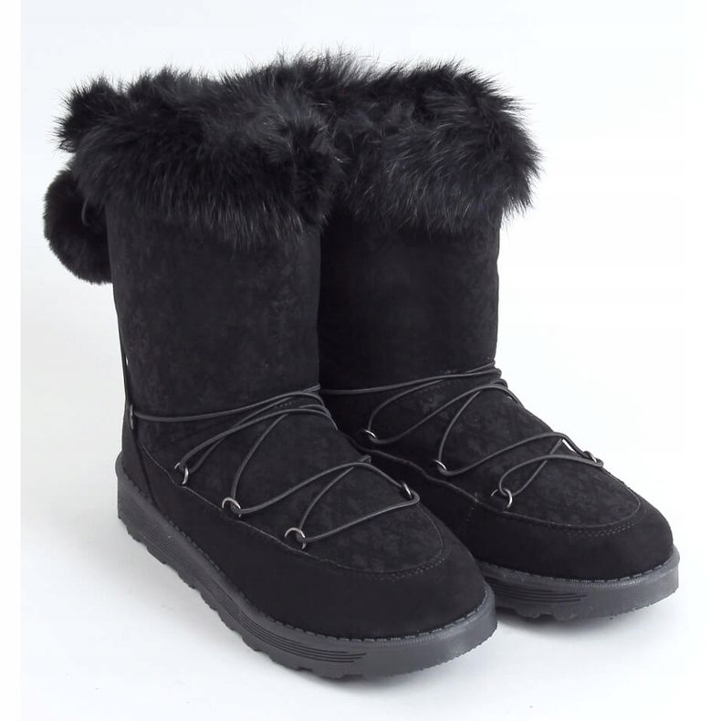 Bottes de neige femme noires 259 Black 2
