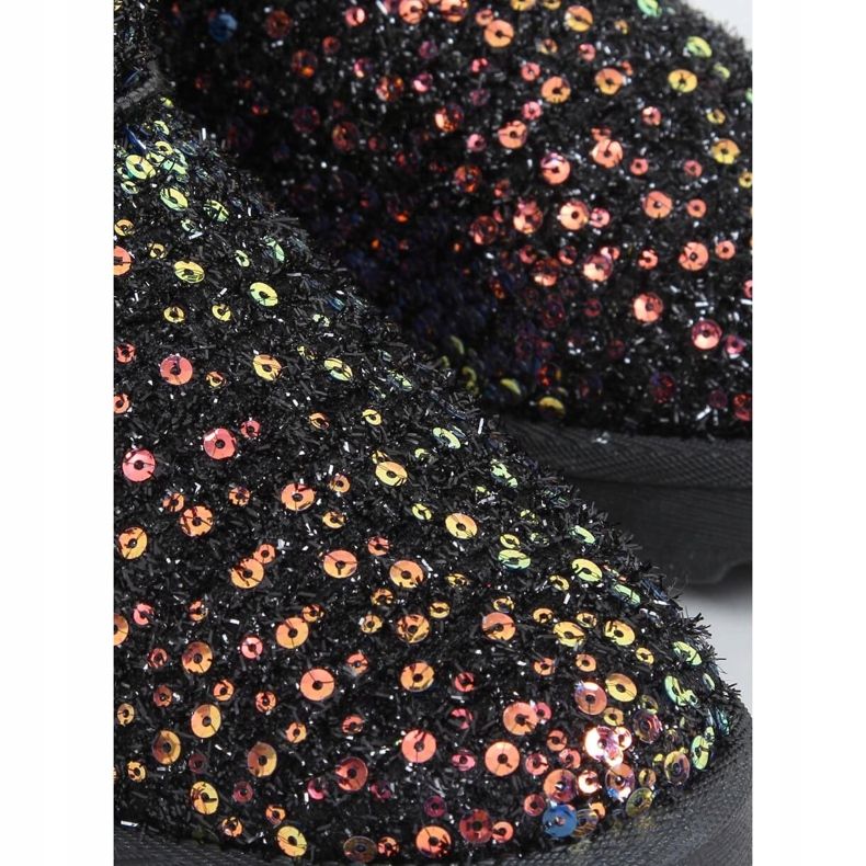 Bottes de neige irisées BL177P Gold noir multicolore 2