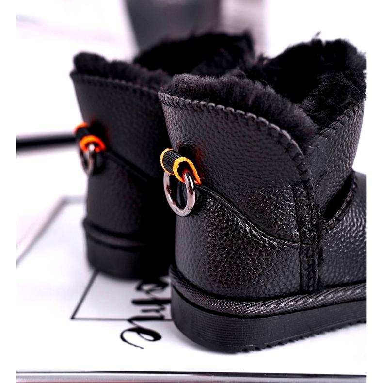 Apawwa Bottes de Neige Enfant Chaudes Noir June le noir 2