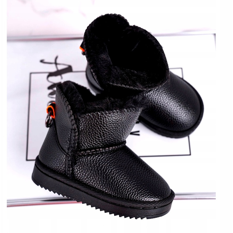 Apawwa Bottes de Neige Enfant Chaudes Noir June 3
