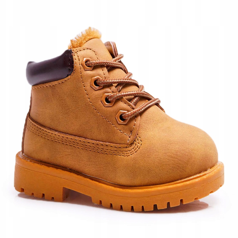 Bottes de Trappeur Chaudes pour Enfants Camel Dexter jaune 2