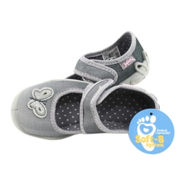 Chaussures enfant Befado 123X034 argent gris 5