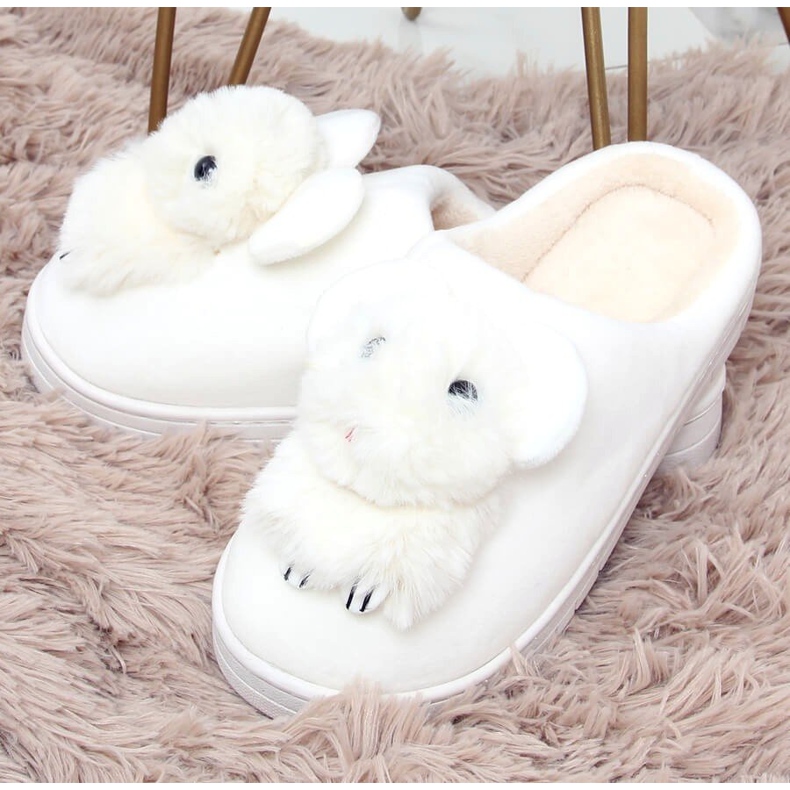 Chaussons femme blancs MA02P Blanc 1