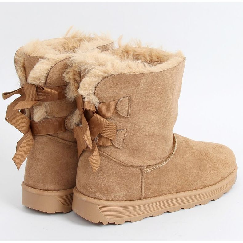 Bottes de neige à nœuds camel 256 Camel beige 1