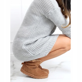Bottes de neige à nœuds camel 256 Camel beige 3
