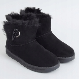 Bottes de neige noires à crampons 255 Noir le noir 1