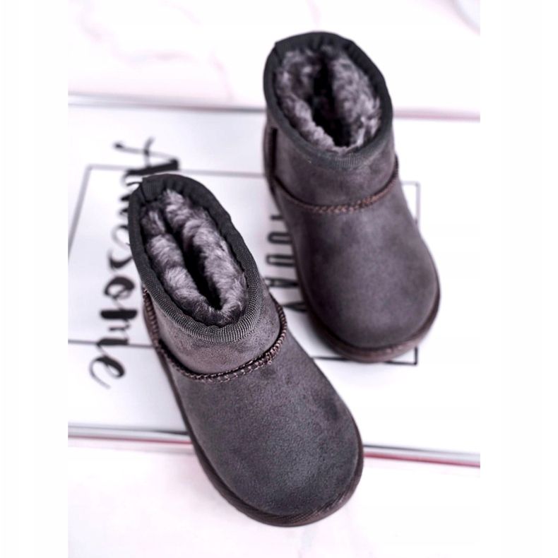 Bottes de neige chaudes pour enfants, jeunes, gris Gooby 2 Bottes de neige chaudes pour enfants, jeunes, gris Gooby 2